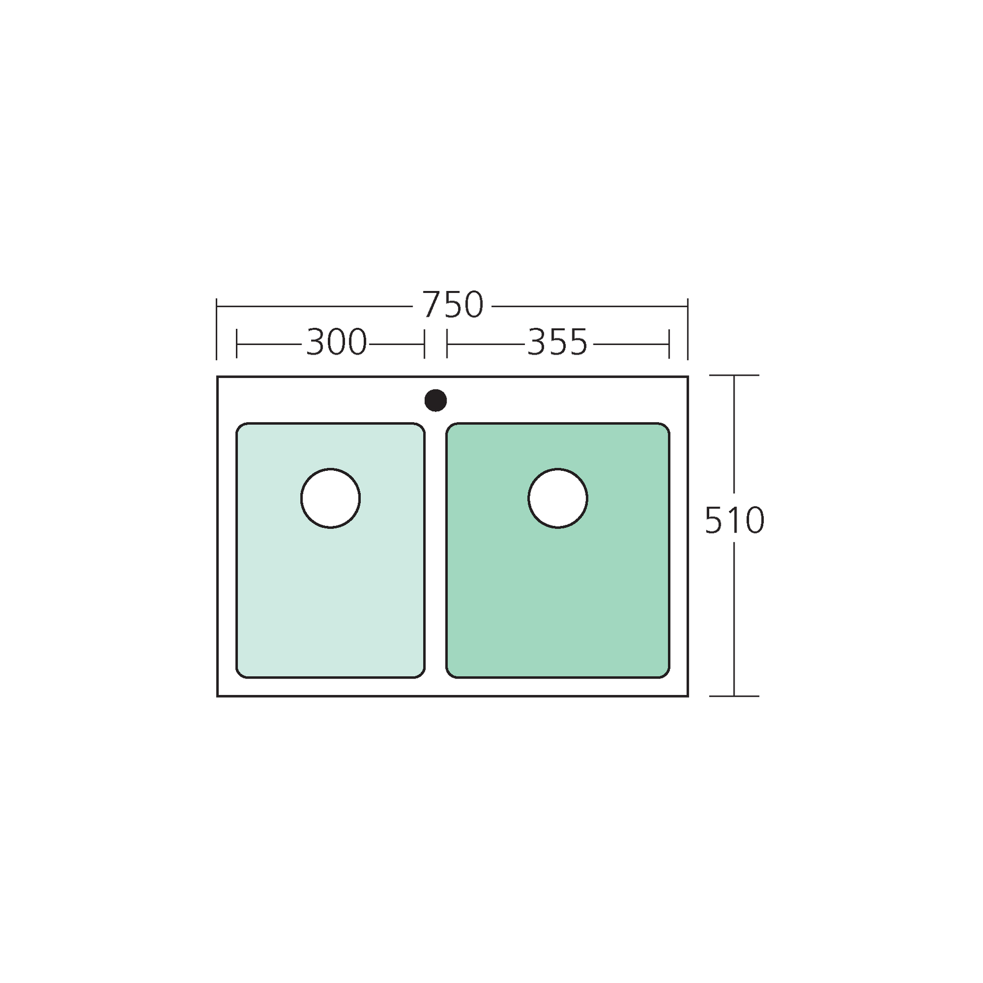 Apollo 1 & 3/4 Bowl Sink