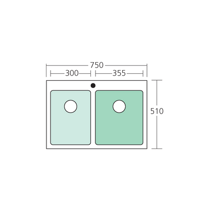 Apollo 1 & 3/4 Bowl Sink