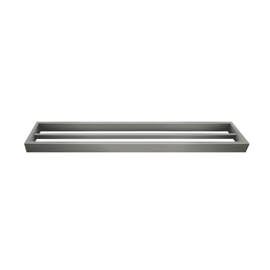 Cavallo Gun Metal Grey Square Double Towel Rail 600mm