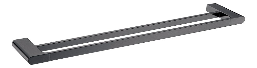 Persano Gun Metal Grey Zinc Alloy 600mm Double Towel Rail