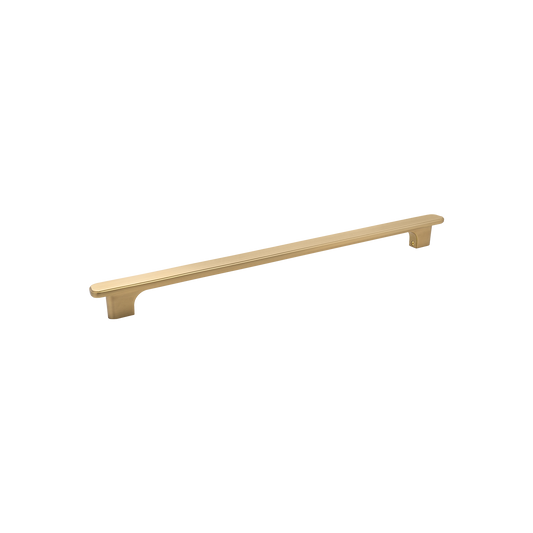 Momo Aspen Solid Brass Entrance Pull Handle In Brushed Satin Brass