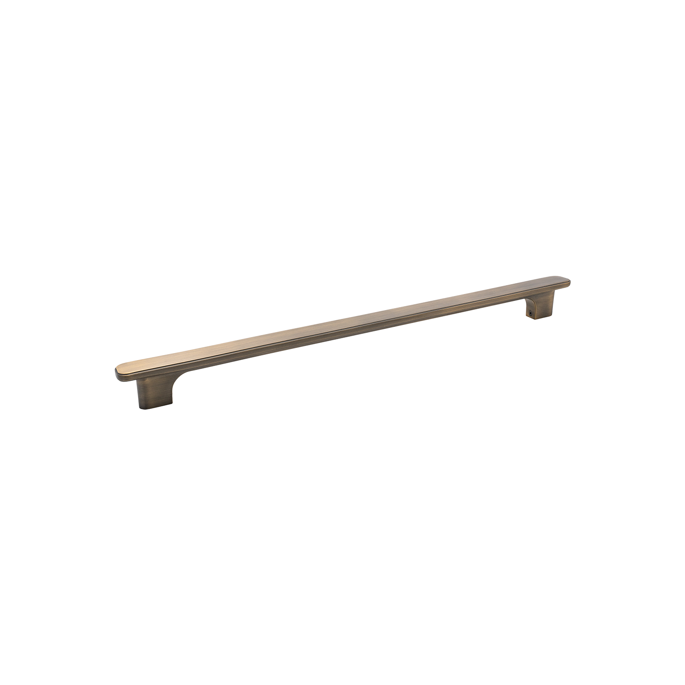 Momo Aspen Solid Brass Entrance Pull Handle In Dark Brushed Brass
