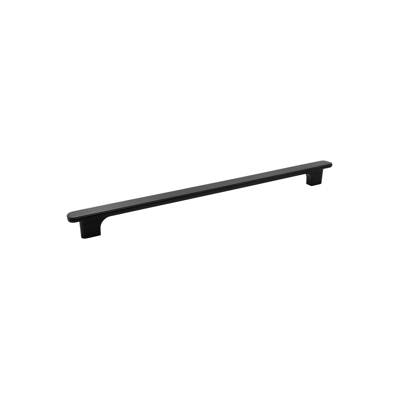 Momo Aspen Solid Brass Entrance Pull Handle In Matt Black