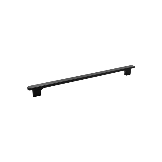 Momo Aspen Solid Brass Entrance Pull Handle In Matt Black