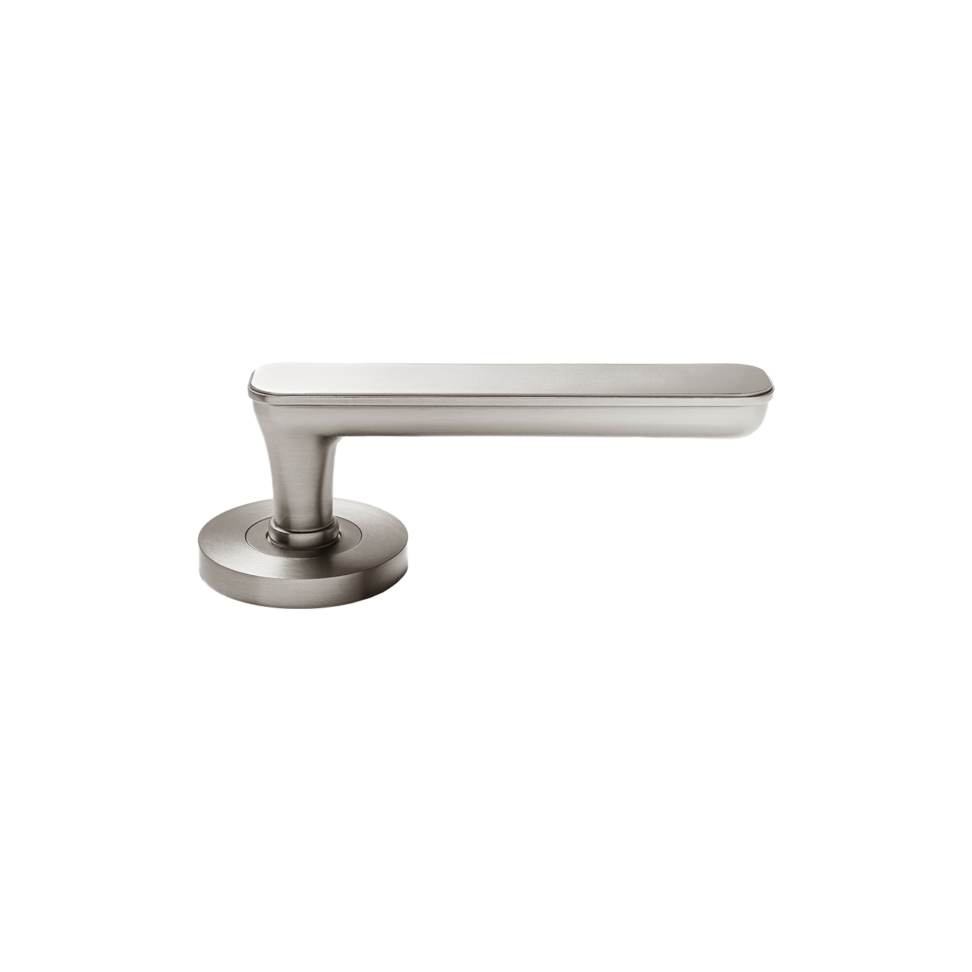Momo Aspen Solid Brass Lever Entrance Set In Dull Brushed Nickel (2)