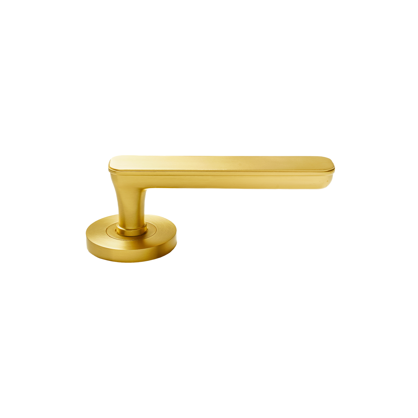 Momo Aspen Solid Brass Mortice Lock Privacy Lever Set In Brushed Satin Brass (2)