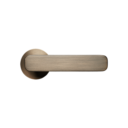 Momo Aspen Solid Brass Mortice Lock Passage Lever Set In Dark Brushed Brass (1)