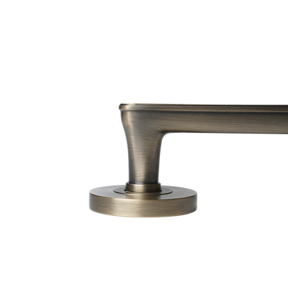 Momo Aspen Solid Brass Mortice Lock Passage Lever Set In Dark Brushed Brass (3)