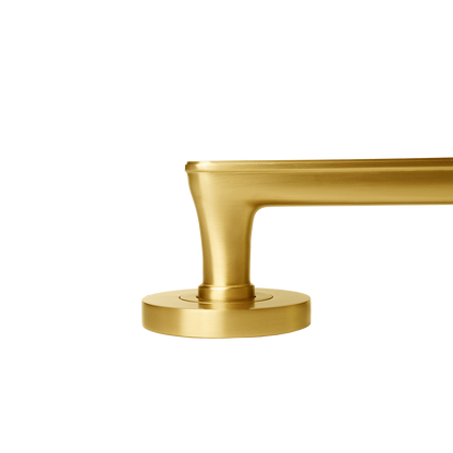 Momo Aspen Solid Brass Tubular Latch Passage Lever Set In Brushed Satin Brass (3)