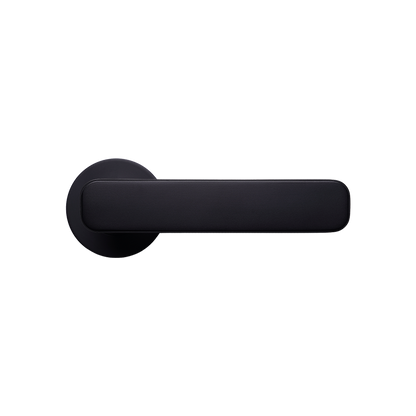 Momo Aspen Solid Brass Mortice Lock Privacy Lever Set In Matt Black (1)