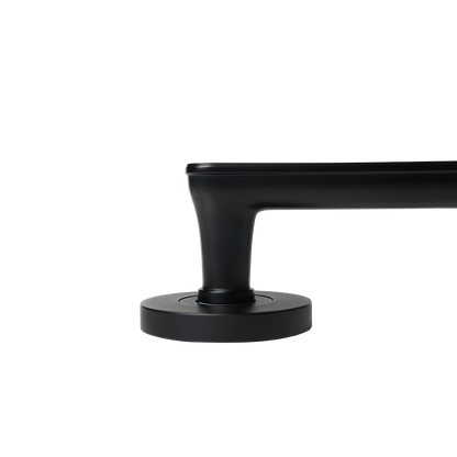 Momo Aspen Solid Brass Mortice Lock Privacy Lever Set In Matt Black (3)