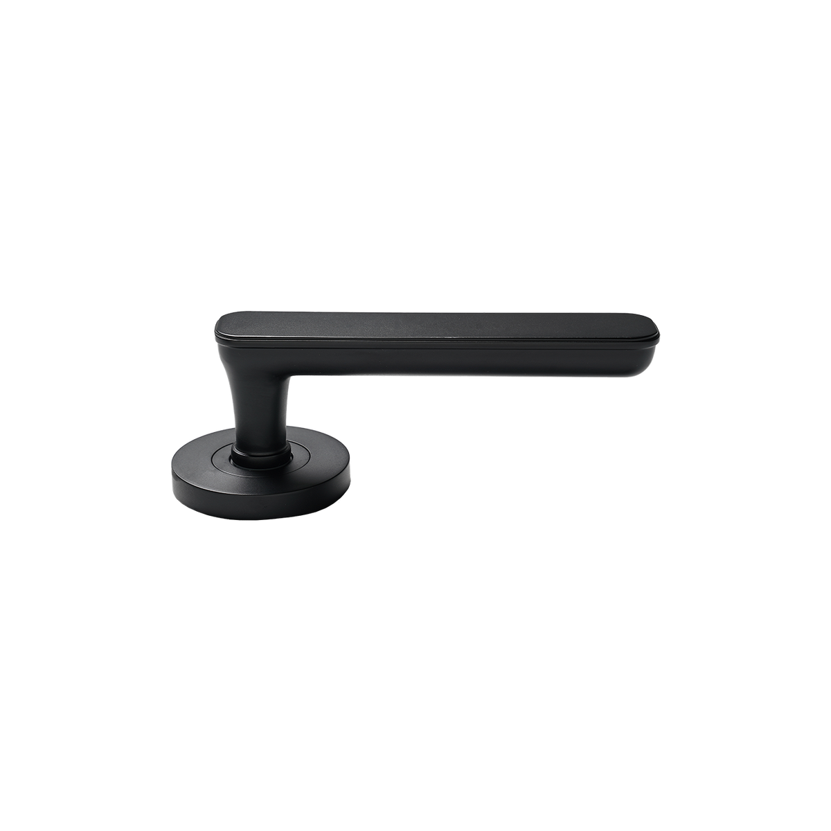 Momo Aspen Solid Brass Mortice Lock Privacy Lever Set In Matt Black (2)