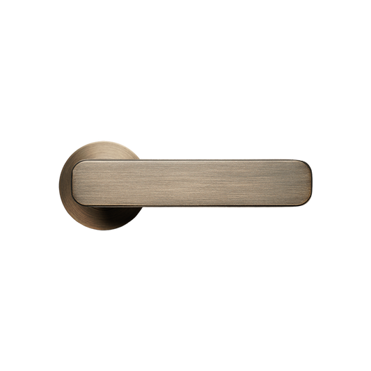 Momo Aspen Lever Handle Set Dark Brushed Brass