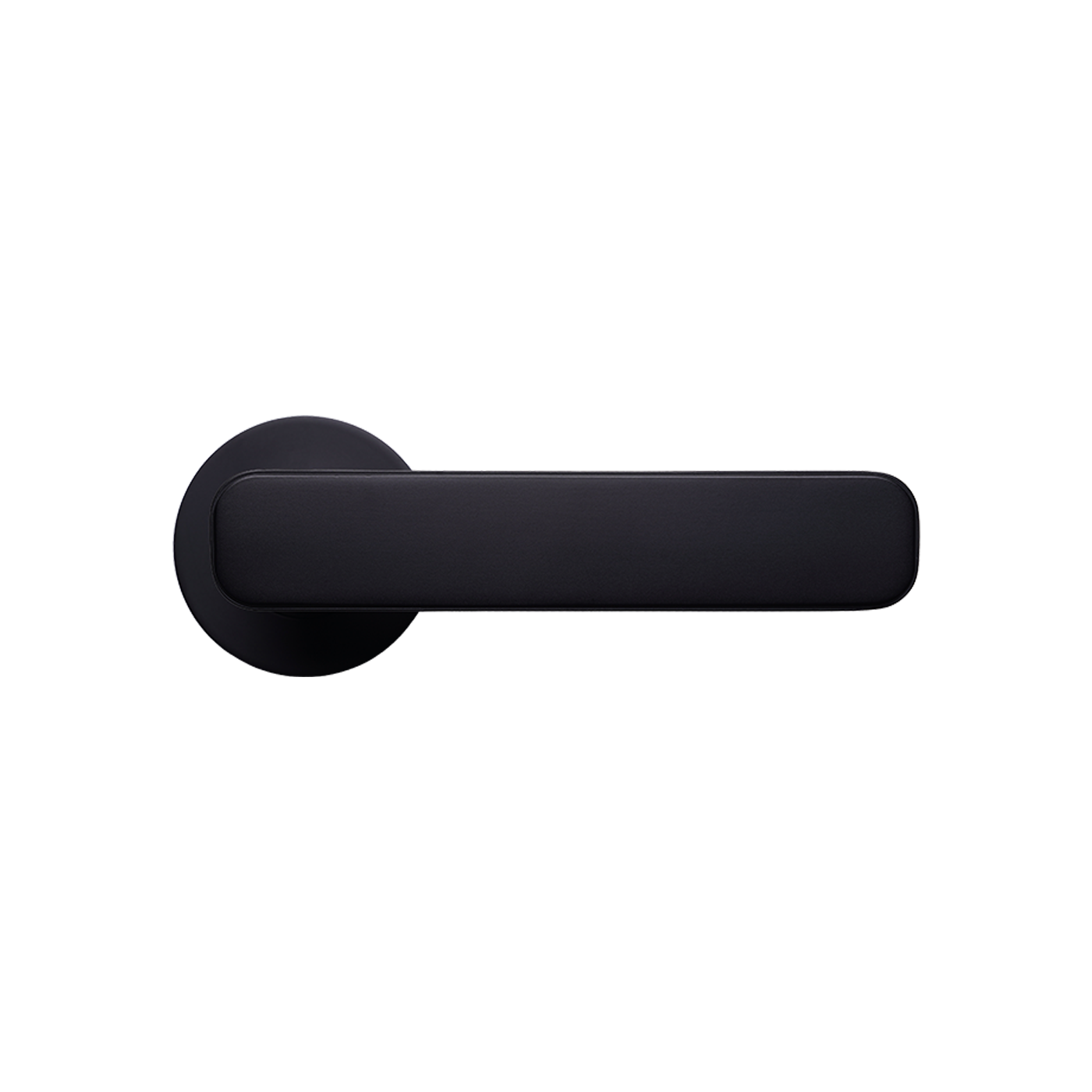 Momo Aspen Solid Brass Tubular Latch Privacy Lever Set In Matt Black (1)