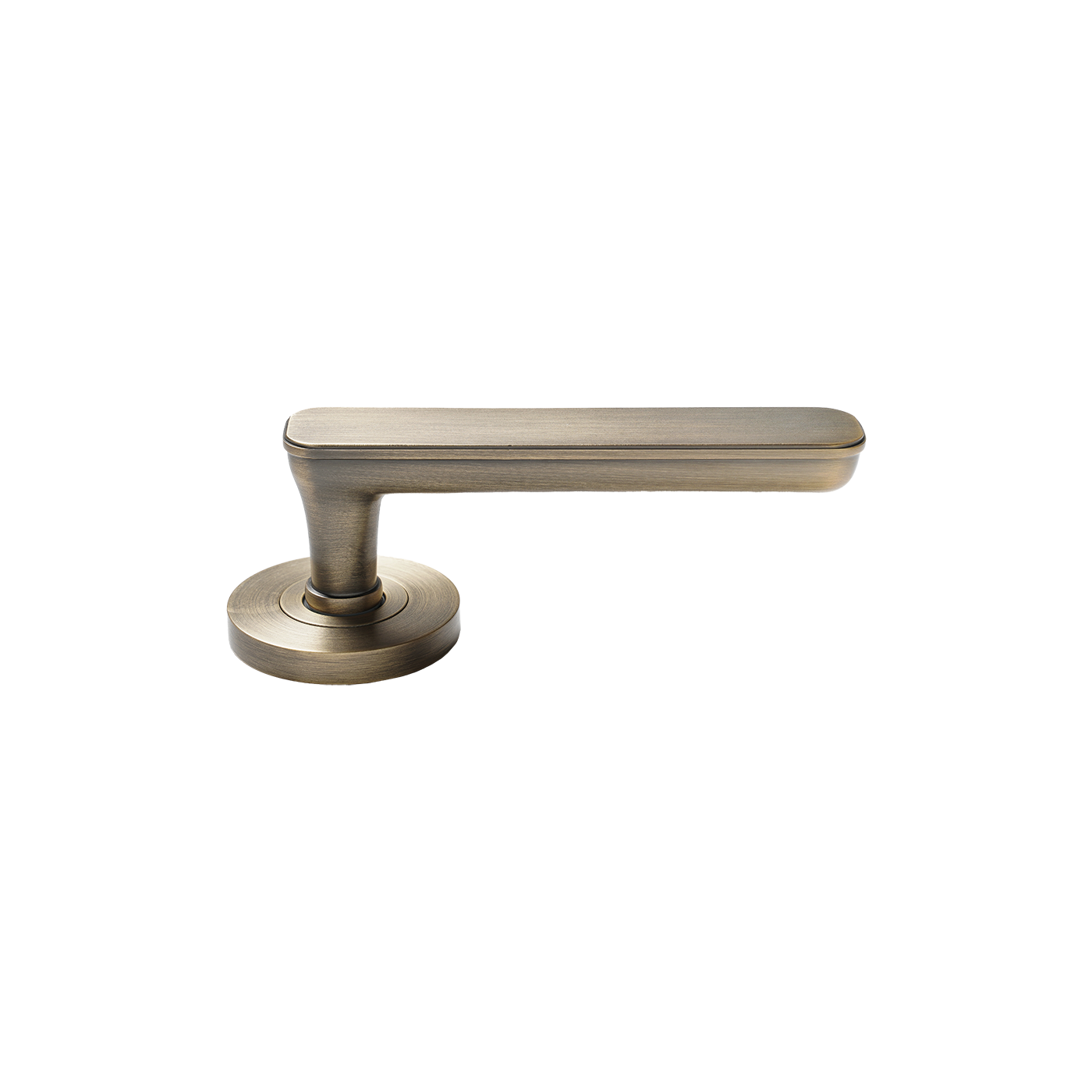 Momo Aspen Solid Brass Tubular Latch Privacy Lever Set In Dark Brushed Brass (2)