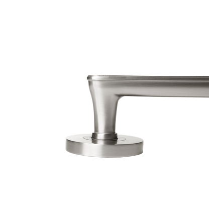 Momo Aspen Solid Brass Tubular Latch Privacy Lever Set In Dull Brushed Nickel (3)