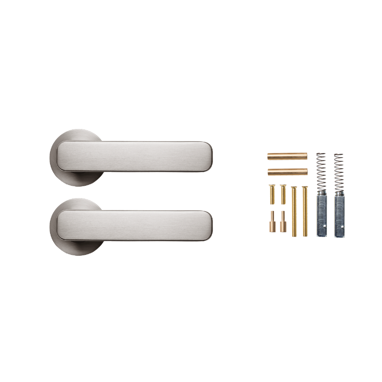 Momo Aspen Lever Handle Set Dull Brushed Nickel (1)