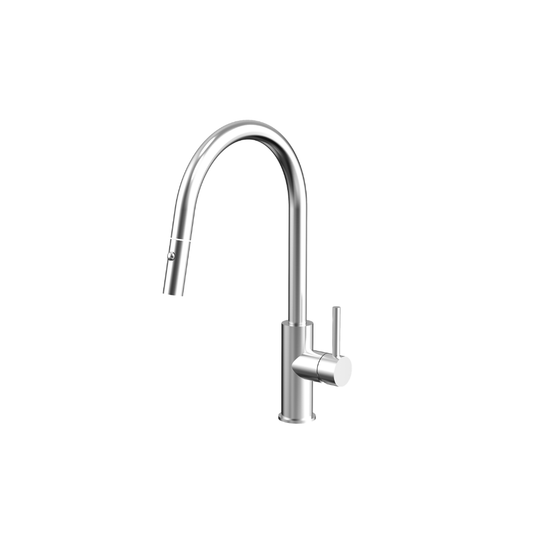 Auren Pull Out Kitchen Sink Mixer in Sterling Chrome