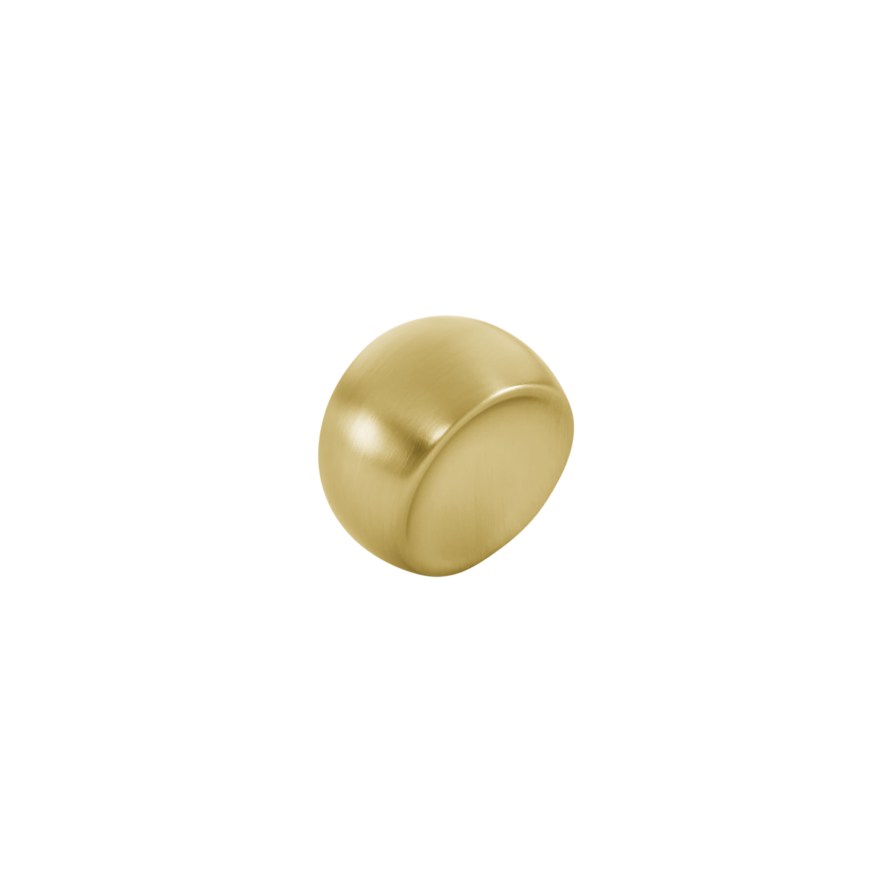 Momo Ball Knob  24mm in Brushed Matt Brass