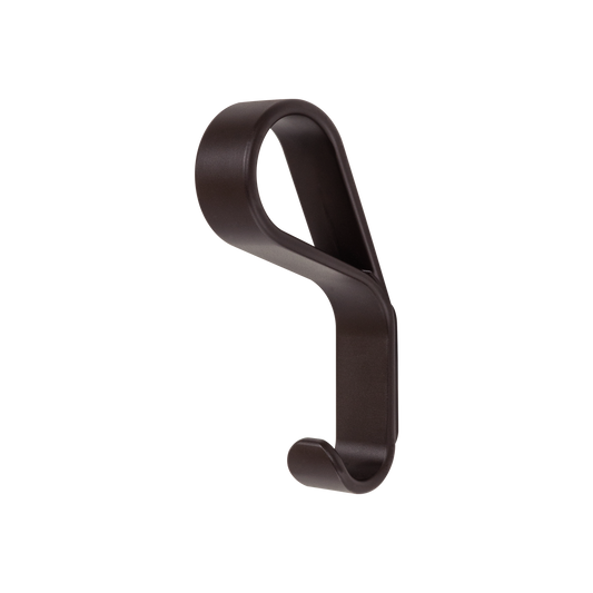 Momo Belt Wall Hook 65mm in Mocca Brown