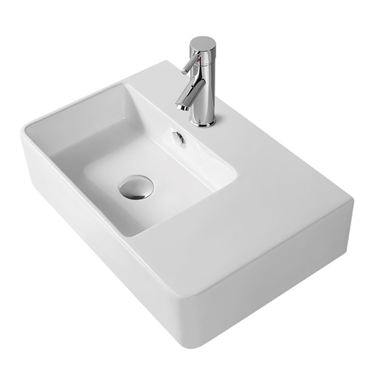 Luma-80 Gloss White in Left Hand Bowl