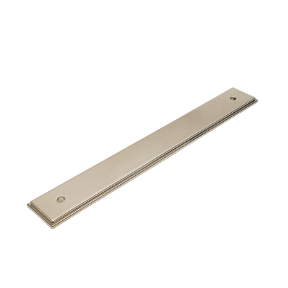Momo Barrington Bar Handle Backplate 160mm in Polished Nickel
