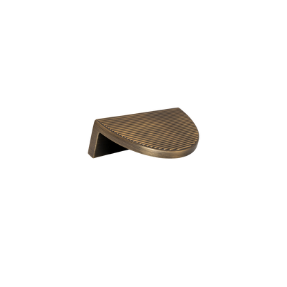 Momo Barrington Eclipse Ribbed Pull Handle 64mm in Dark Brushed Brass