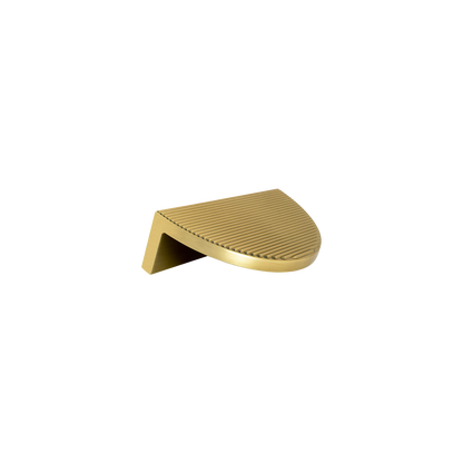 Momo Barrington Eclipse Ribbed Pull Handle 64mm in Matt Brass