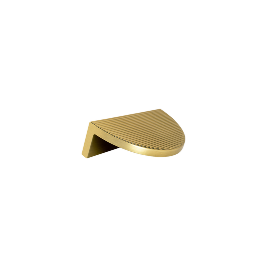 Momo Barrington Eclipse Ribbed Pull Handle 64mm in Matt Brass