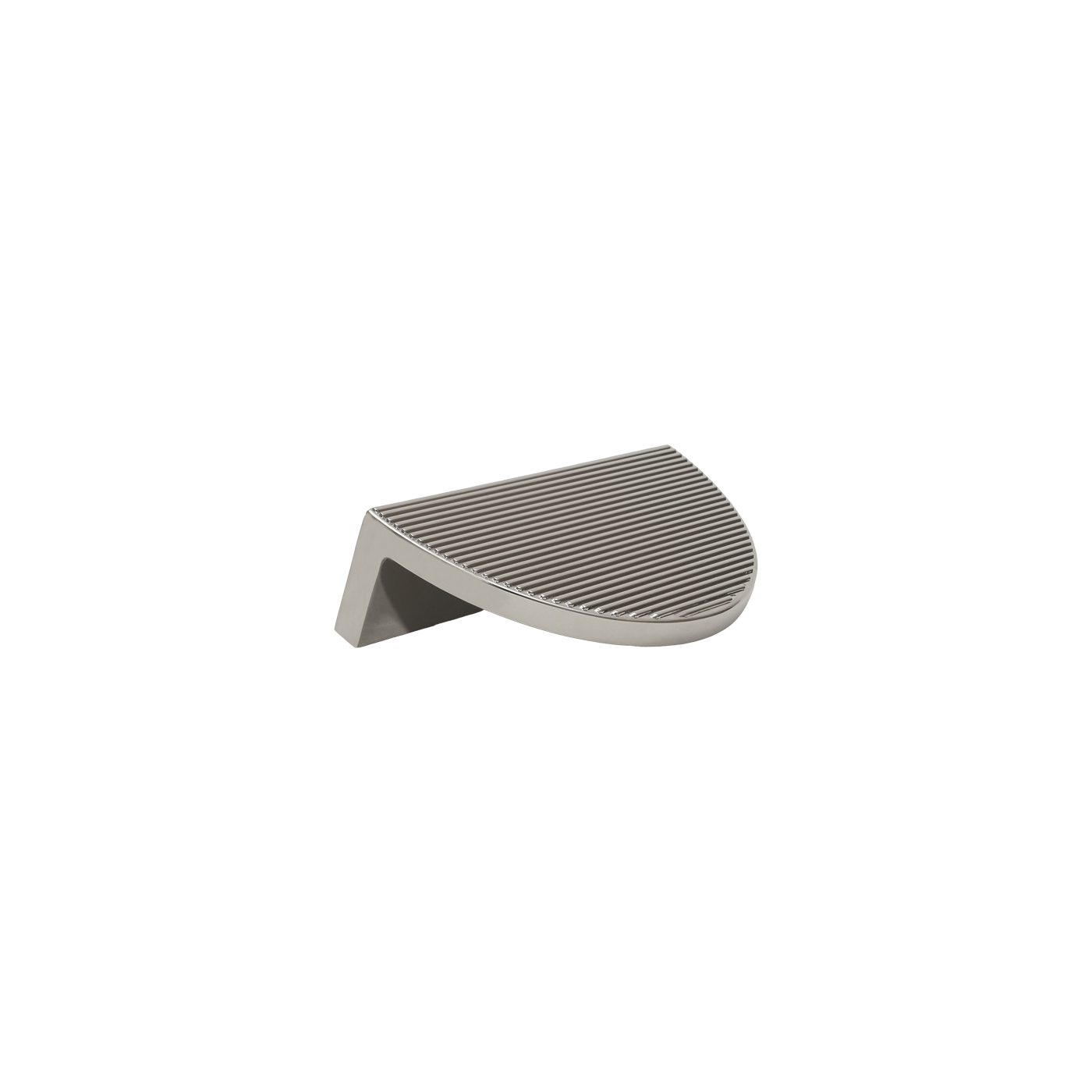Momo Barrington Eclipse Ribbed Pull Handle 64mm in Polished Nickel