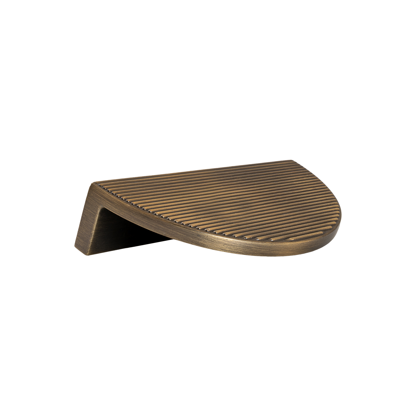Momo Barrington Eclipse Ribbed Pull Handle 96mm in Dark Brushed Brass