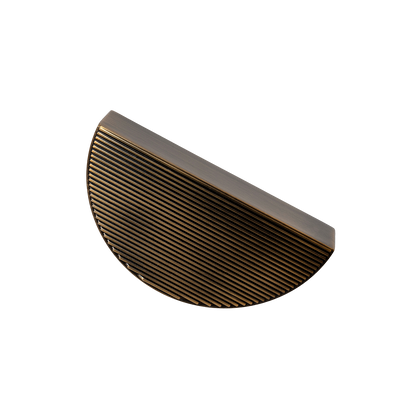 Momo Barrington Eclipse Ribbed Pull Handle 96mm in Dark Brushed Brass (2)