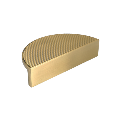 Momo Barrington Eclipse Ribbed Pull Handle 96mm in Matt Brass (1)