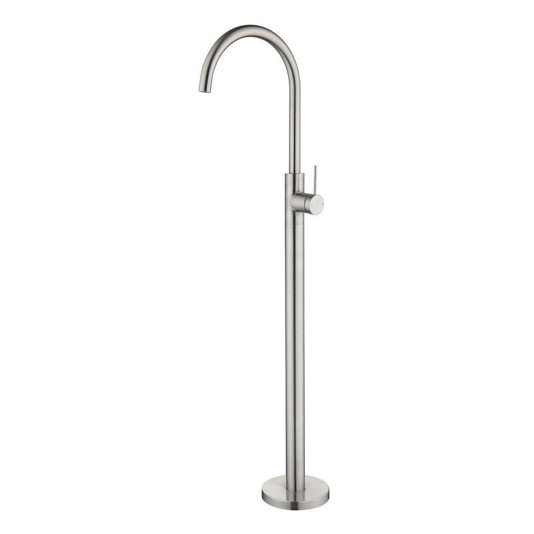 Bella Vista Mica Freestanding Bath Mixer Brushed Nickel