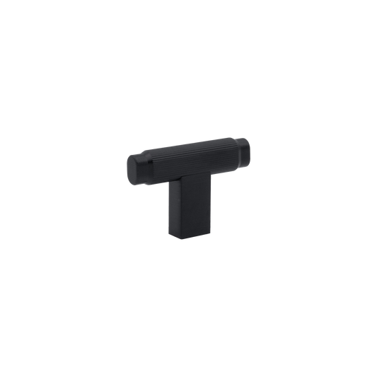 Momo Brooklyn T Knob 55mm in Brushed Black