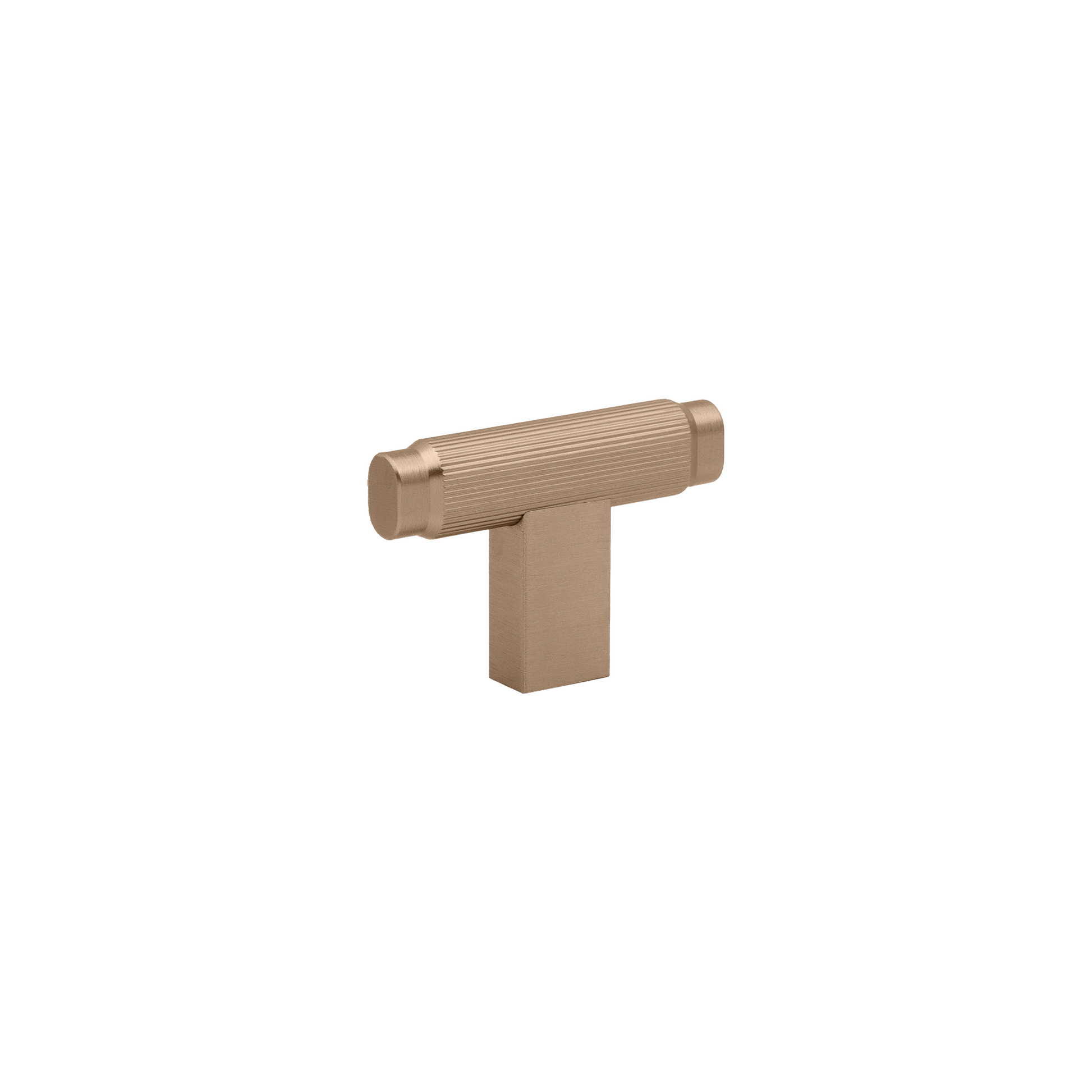 Momo Brooklyn T Knob 55mm in Brushed Dark Brass