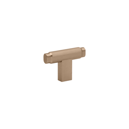 Momo Brooklyn T Knob 55mm in Brushed Dark Brass