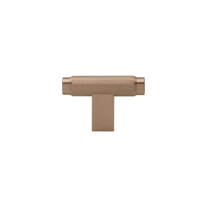 Momo Brooklyn T Knob 55mm in Brushed Dark Brass (1)