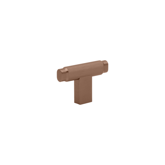 Momo Brooklyn T Knob 55mm in Brushed Bronze