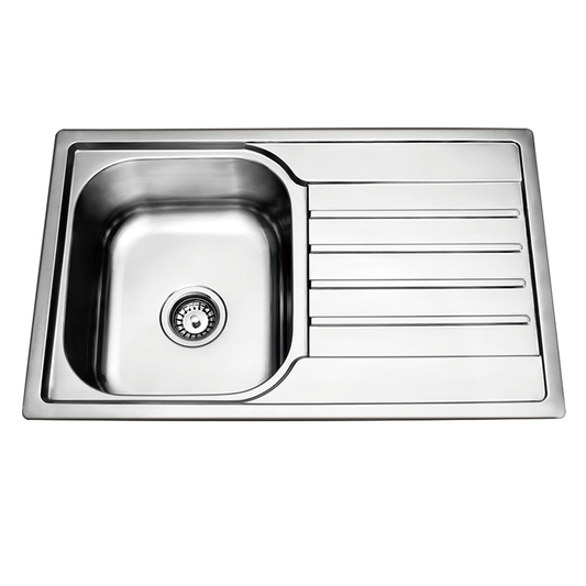 Top Mount Prague Single Bowl Pressed Kitchen Sink