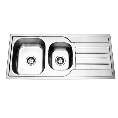 Top Mount Prague One &amp; a Half Pressed Kitchen Sink