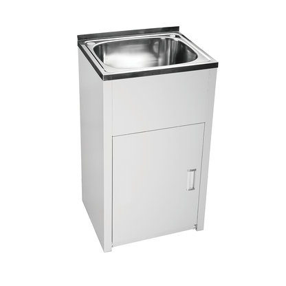 Tulsa Laundry Trough with Metal Cabinet (35 Litre)