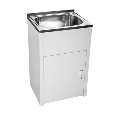 Tulsa Laundry Trough with Metal Cabinet (45 Litre)