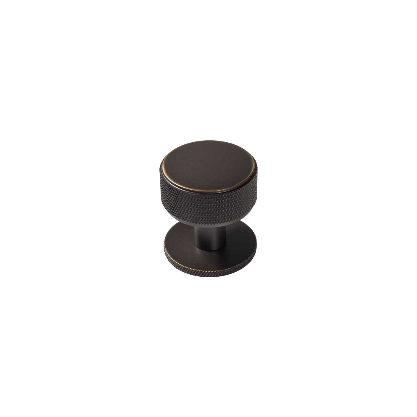 Momo Belgravia Knurled Round Knob Solid Brass 35mm in Dark Bronze (1)