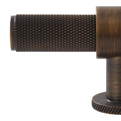 Momo Belgravia Knurled T Knob Solid Brass 82mm in Bronze (2)