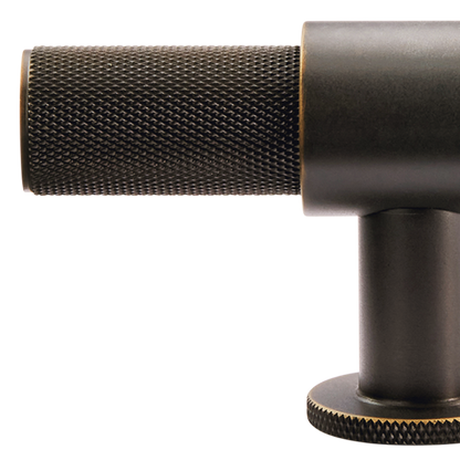 Momo Belgravia Knurled T Knob Solid Brass 82mm in Dark Bronze (2)