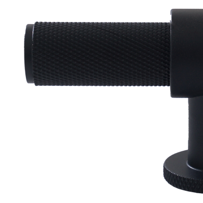 Momo Belgravia Knurled T Knob Solid Brass 82mm in Matt Black (2)
