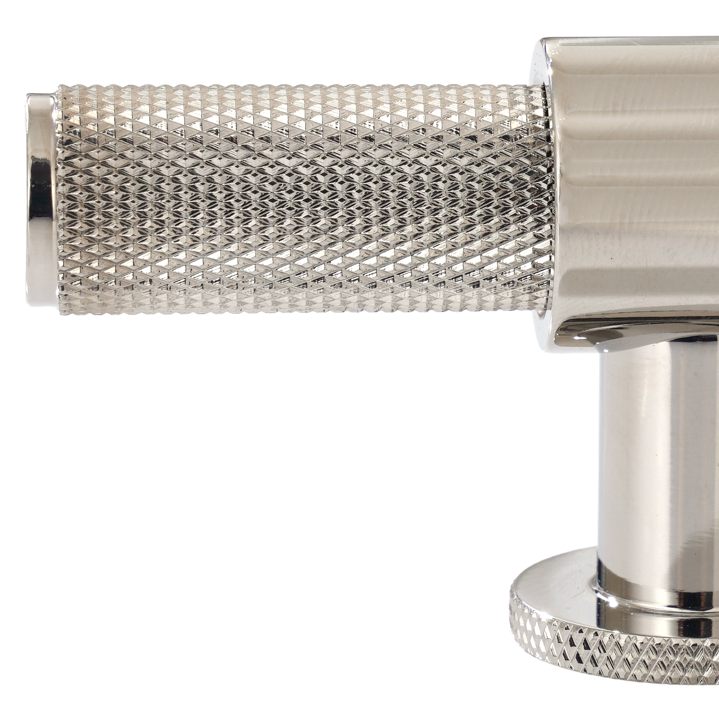 Momo Belgravia Knurled T Knob Solid Brass 82mm in Polished Nickel (2)