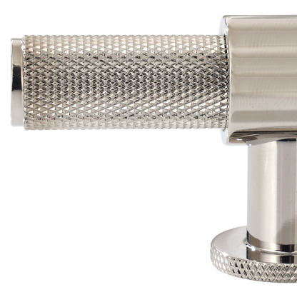 Momo Belgravia Knurled T Knob Solid Brass 82mm in Polished Nickel (2)