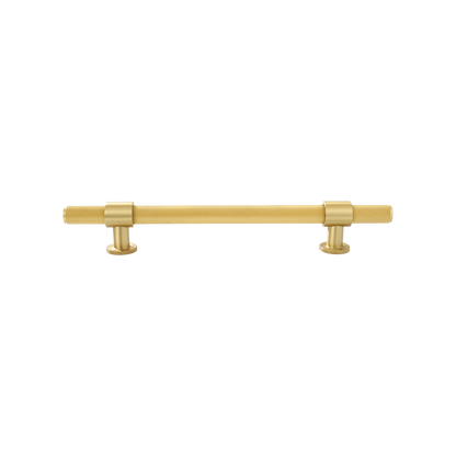 Momo Belgravia Knurled Bar Pull Solid Brass 160mm in Brushed Satin Brass (1)